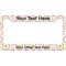 Pink & Green Suzani License Plate Frame - Style B (Personalized)
