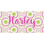 Pink & Green Suzani Front License Plate (Personalized)