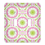 Pink & Green Suzani Light Switch Cover (2 Toggle Plate)