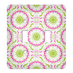 Pink & Green Suzani Light Switch Cover (2 Toggle Plate)
