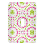 Pink & Green Suzani Light Switch Cover (Single Toggle)