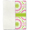 Pink & Green Suzani Linen Placemat - Folded Half