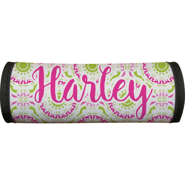 Pink & Green Suzani Luggage Handle Wrap