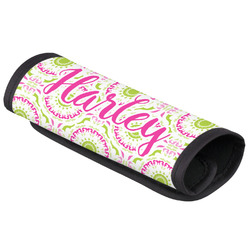 Pink & Green Suzani Luggage Handle Cover (Personalized)