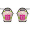 Pink & Green Suzani Lunch Bag - Front and Back