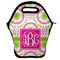 Pink & Green Suzani Lunch Bag - Front