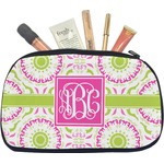 Pink & Green Suzani Makeup / Cosmetic Bag - Medium (Personalized)