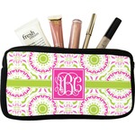 Pink & Green Suzani Makeup / Cosmetic Bag (Personalized)