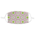 Pink & Green Suzani Adult Cloth Face Mask - Standard