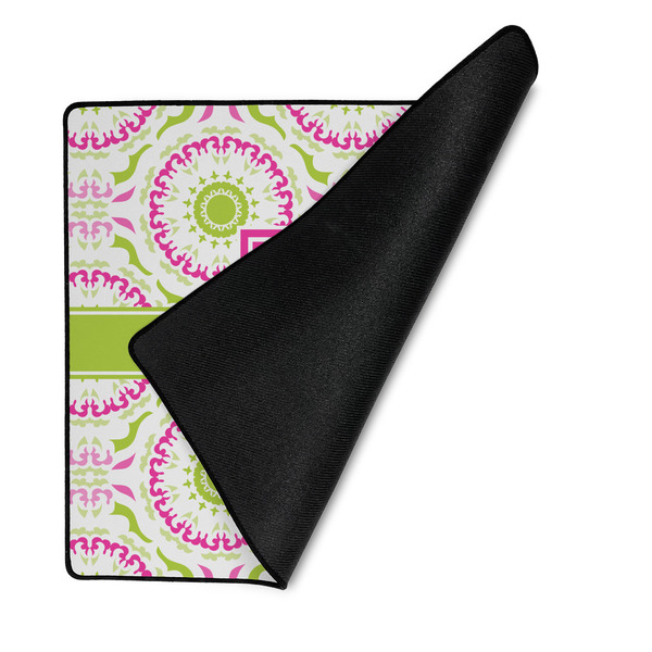Pink & Green Suzani Medium Gaming Mats - FRONT W/FOLD