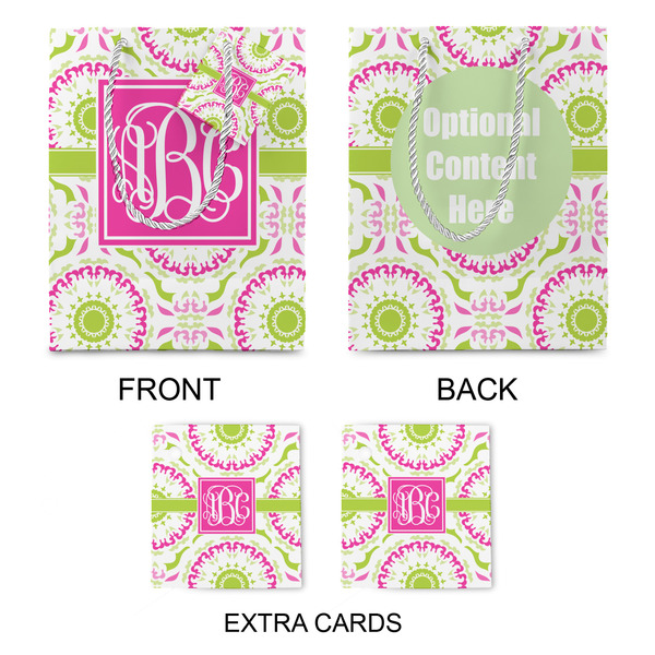 Pink & Green Suzani Medium Gift Bag - Approval