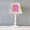 Pink & Green Suzani Poly Film Empire Lampshade - Lifestyle