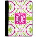 Pink & Green Suzani Notebook Padfolio - Medium w/ Monogram