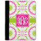 Pink & Green Suzani Notebook Padfolio - Medium w/ Monogram