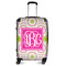 Pink & Green Suzani Suitcase - 24" Medium - Checked (Personalized)