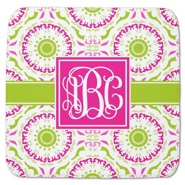 Pink & Green Suzani Memory Foam Bath Mat 48 X 48