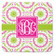Pink & Green Suzani Memory Foam Bath Mat - 48"x48" (Personalized)