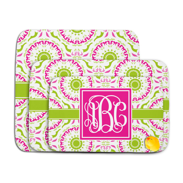 Pink & Green Suzani Memory Foam Bath Mat - MAIN PARENT
