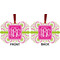 Pink & Green Suzani Metal Benilux Ornament - Front and Back (APPROVAL)
