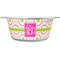 Pink & Green Suzani Stainless Steel Dog Bowl - Small (Personalized)