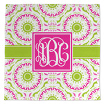 Pink & Green Suzani Microfiber Dish Towel (Personalized)