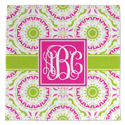 Pink & Green Suzani Microfiber Dish Towel (Personalized)