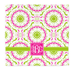 Pink & Green Suzani Microfiber Dish Rag (Personalized)