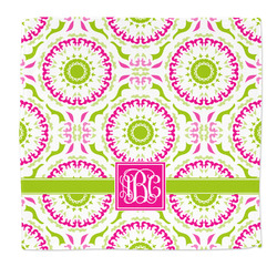 Pink & Green Suzani Microfiber Dish Rag (Personalized)