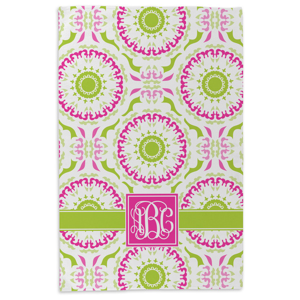 Pink & Green Suzani Microfiber Dish Towel - APPROVAL