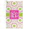 Pink & Green Suzani Microfiber Golf Towel - Large (Personalized)