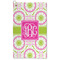 Pink & Green Suzani Microfiber Golf Towel - Large (Personalized)