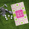 Pink & Green Suzani Microfiber Golf Towels - LIFESTYLE
