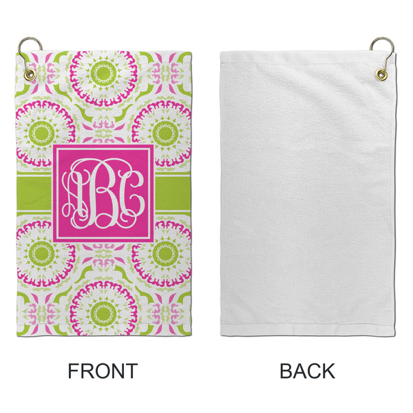 Pink & Green Suzani Microfiber Golf Towels - Small - APPROVAL