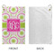 Pink & Green Suzani Microfiber Golf Towels - Small - APPROVAL