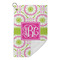 Pink & Green Suzani Microfiber Golf Towels Small - FRONT FOLDED