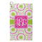 Pink & Green Suzani Microfiber Golf Towel - Small (Personalized)