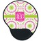 Pink & Green Suzani Mouse Pad with Wrist Support - Main