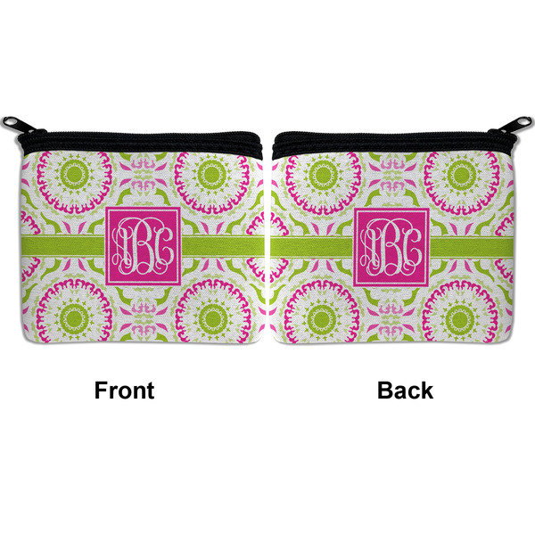 Pink & Green Suzani Neoprene Coin Purse - Front & Back (APPROVAL)