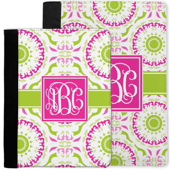 Pink & Green Suzani Notebook Padfolio - MAIN