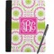Pink & Green Suzani Notebook Padfolio - Large w/ Monogram