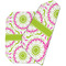Pink & Green Suzani Octagon Placemat - Double Print (folded)