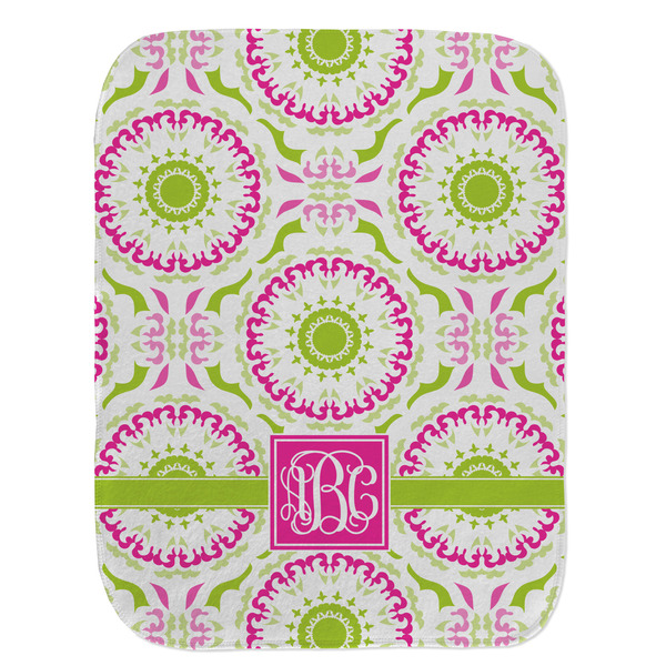 Pink & Green Suzani Old Burp Flat