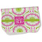 Pink & Green Suzani Burp Cloth - Fleece w/ Monogram