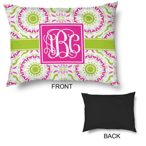 Pink & Green Suzani Outdoor Dog Beds - Large - APPROVAL