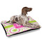 Pink & Green Suzani Outdoor Dog Beds - Large - IN CONTEXT