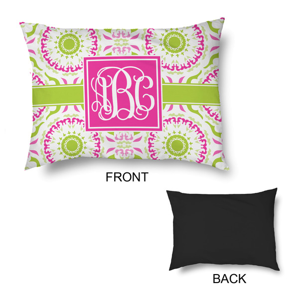 Pink & Green Suzani Outdoor Dog Beds - Medium - APPROVAL