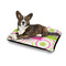 Pink & Green Suzani Outdoor Dog Beds - Medium - IN CONTEXT