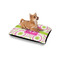 Pink & Green Suzani Outdoor Dog Beds - Small - IN CONTEXT