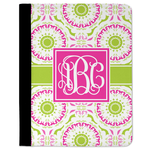 Custom Pink & Green Suzani Padfolio Clipboard (Personalized)