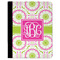 Pink & Green Suzani Padfolio Clipboards - Large - FRONT